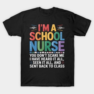 School Nurse Appreciation Nursing Elementary School Nurse T-Shirt